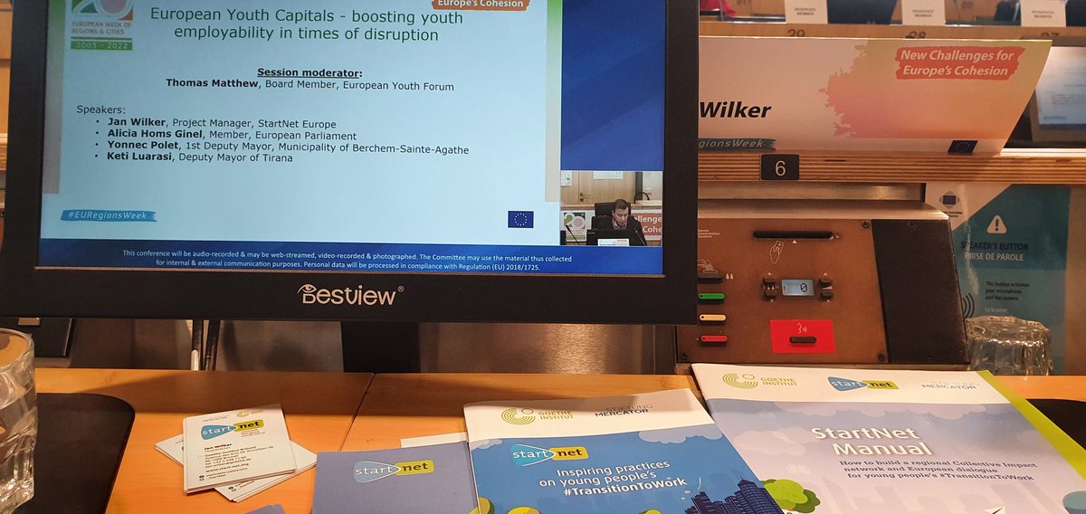 Jan Wilker🇺🇦 (@_jwilker) on Twitter photo The magic of innovation for young people’s #TransitionToWork in🇪🇺 is happening at local & regional level! Delighted to talk about it with <a href="/Youth_Forum/">European Youth Forum</a> @_StartNet at #EURegionsWeek today👏 #EYY2022 The magic of innovation for young people’s #TransitionToWork in🇪🇺 is happening at local & regional level! Delighted to talk about it with <a href="/Youth_Forum/">European Youth Forum</a> @_StartNet at #EURegionsWeek today👏 #EYY2022
