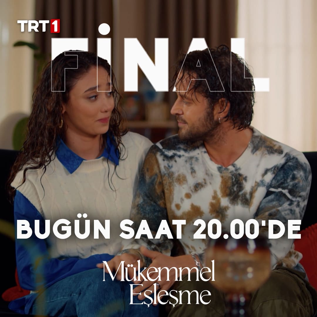 Final bölümüyle bugün saat 20.00'de!

#MükemmelEşleşme <a href="/trt1/">TRT 1</a>