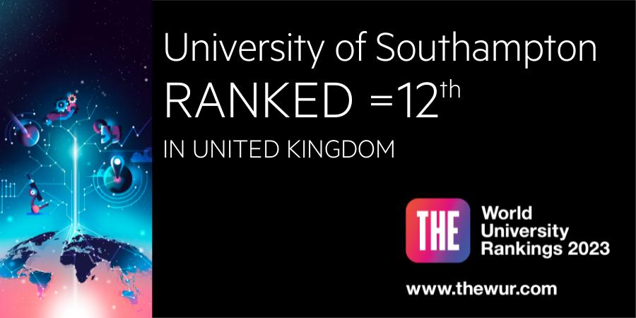 unisouthampton's tweet photo. We are delighted to see that the University of Southampton has climbed four places to joint 12th place in the UK, and 16 places to 108th overall, in the latest @timeshighered #THEunirankings 

👉Read more here: https://t.co/ESGHywU4sa

#WUR2023 https://t.co/benuy1R3p6