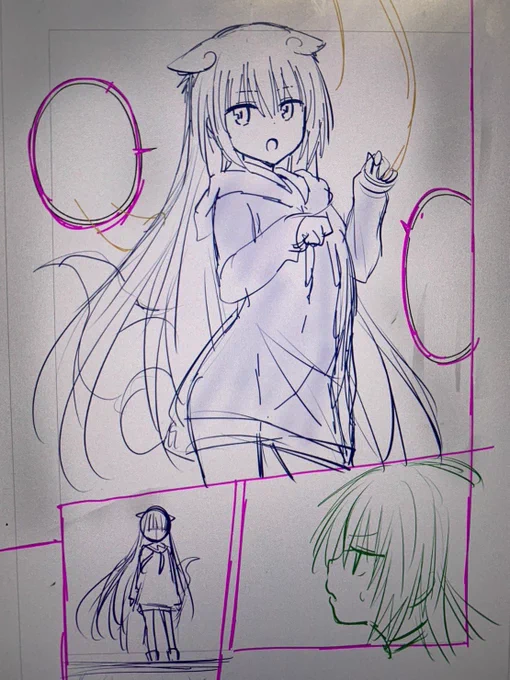 あやトラ最新107話配信中!
担当さんいわく「矢吹さんのジト目キャラにはもはや安心感を覚える」そうで🤔
たしかに僕の基本というか一番描きやすいのはこういうタイプかも。 