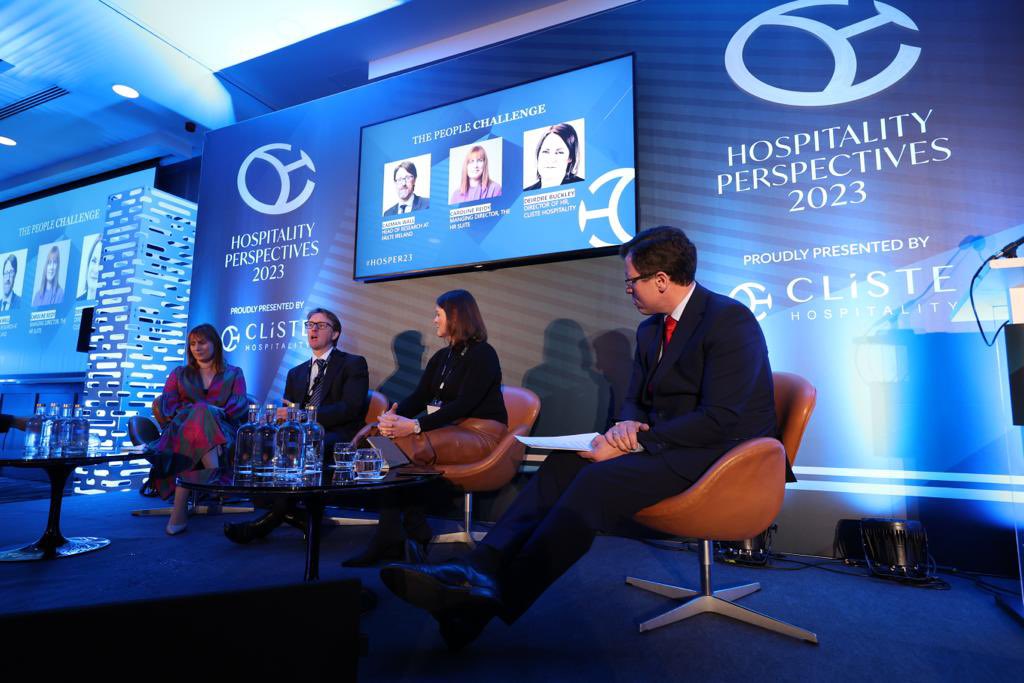 “People who work in #Hospitality want to work in the industry. They are people people and in it for the long haul. To attract others, you need to offer flexibility” <a href="/Failte_Ireland/">Fáilte Ireland</a>’s Caeman Wall on The People Challenge #HOSPER23