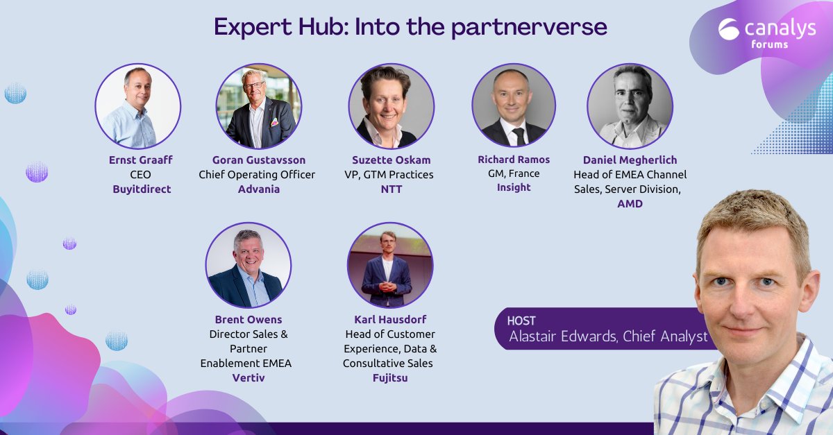 CanalysForums's tweet photo. 'Your buyers have gone digital. Have you?'. @AlastairE and top channel experts will be discussing partners' digital sales and marketing future at his #Spark Hub at #CanalysForums22 EMEA.
Register for the live broadcast here: https://t.co/7fOvLfjQpZ https://t.co/4aHpP5LXwL