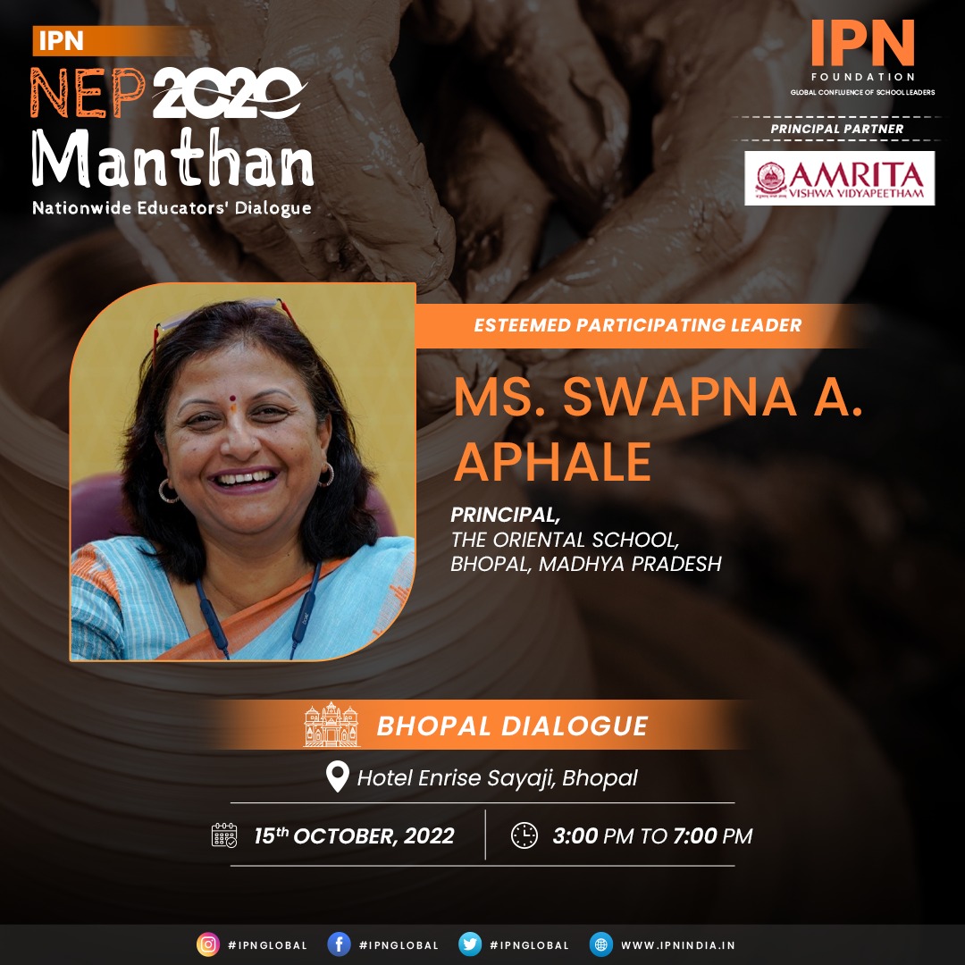 IPNFoundation's tweet photo. IPN Leaders will be joining us at Nationwide School Leaders' Dialogue from ๐ฉ๐ฏ๐ถ๐ท๐จ๐ณ to discuss and share their views on 02 years of NEP2020 Implementation.
#school #ipnindia #nep2020 #ipnmanthan2022 #paneldiscussion #meetups #bhopal #educators https://t.co/8Aaf2eUxzF