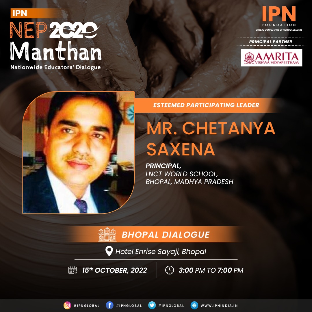 IPNFoundation's tweet photo. IPN Leaders will be joining us at Nationwide School Leaders' Dialogue from ๐ฉ๐ฏ๐ถ๐ท๐จ๐ณ to discuss and share their views on 02 years of NEP2020 Implementation.
#school #ipnindia #nep2020 #ipnmanthan2022 #paneldiscussion #meetups #bhopal #educators https://t.co/8Aaf2eUxzF