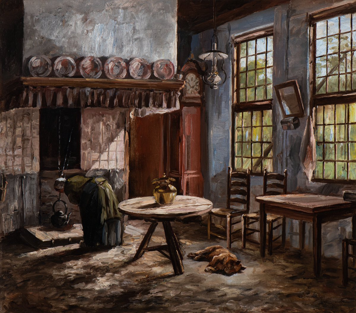 Vroege Mondriaan ‘Boereninterieur met haard in de Achterhoek’ keert terug naar de Achterhoek!
Met dank aan: Anjo Joldersma en Gijs Jolink. #winterswijk #mondriaan #museum