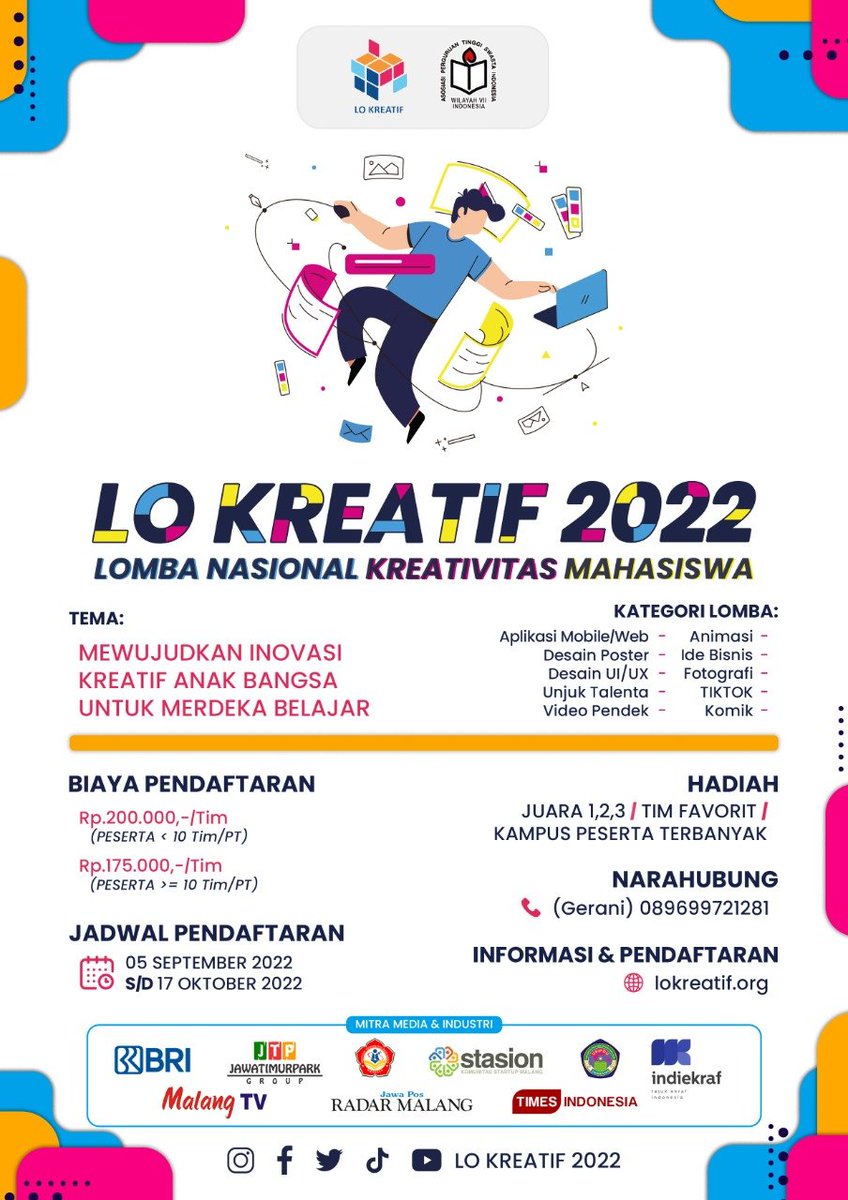 hilmannuril's tweet photo. Yuk daftar LO KREATIF 2022 ..... https://t.co/oiEHU6uy57
