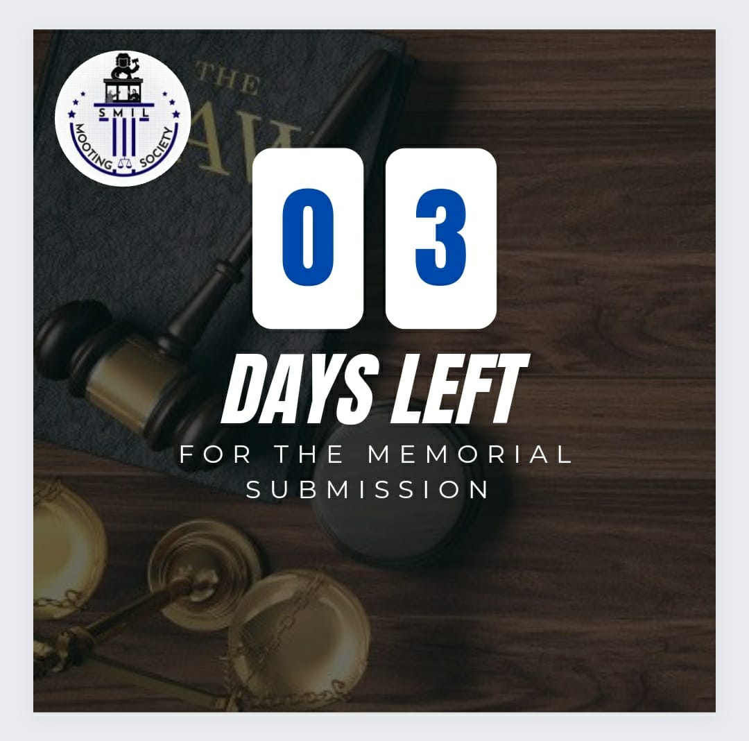 SmilMooting's tweet photo. Countdowns are always good.
Tick.... Tick .... Countdown Started.
3 days left for Memorials Submission.
Hurry Up! https://t.co/0LCONKEAgl