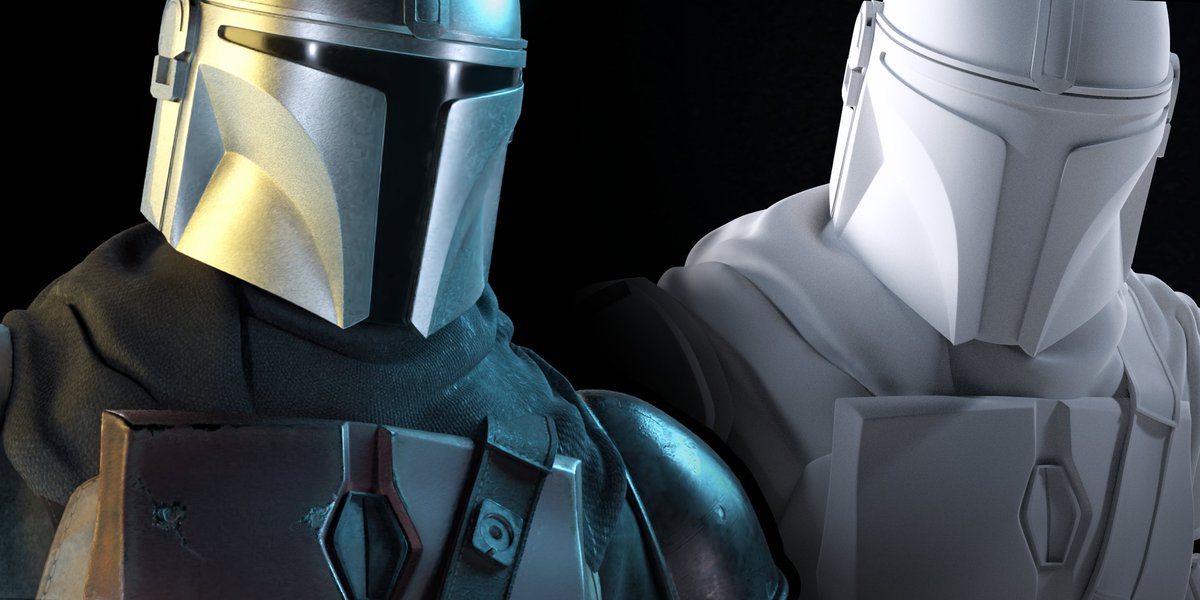 frattomhan's tweet photo. GM! Today I want to share these two characters that I worked on as a modeling leader
I also textured the mando ;)
#TheChild #Mandalorian #StarWars #characterdesign #3dmodeling #Vray #Texturing https://t.co/gYZfTiK7vJ