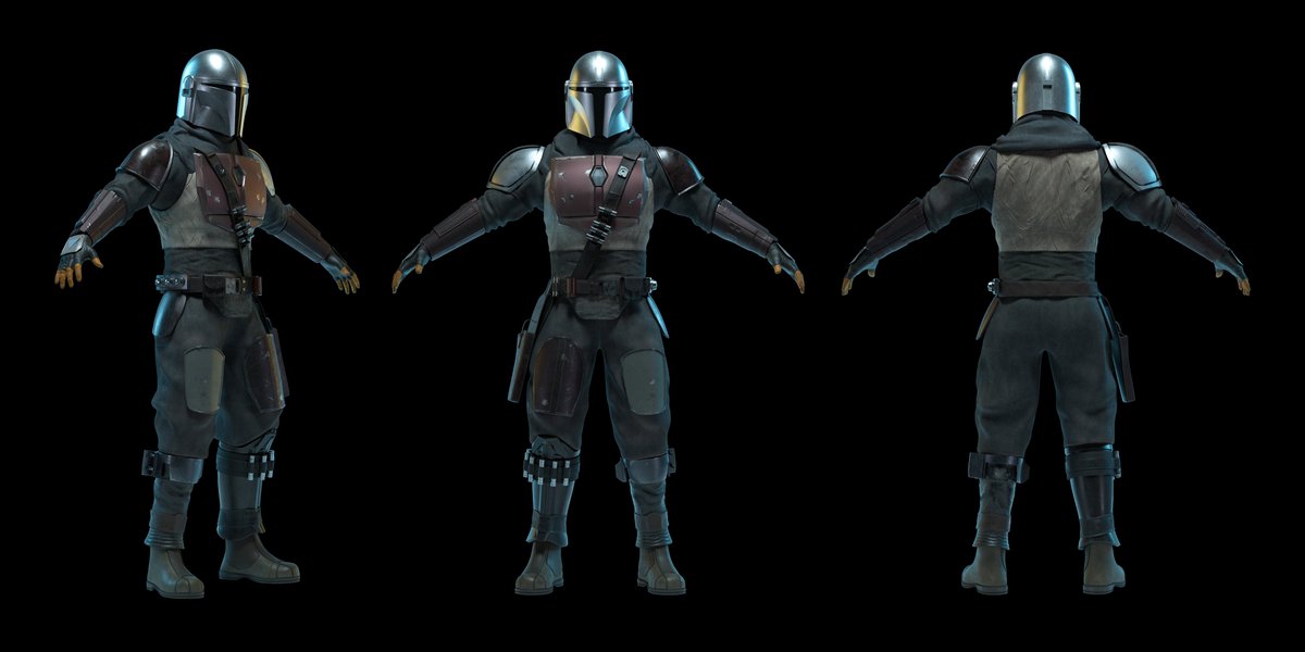 frattomhan's tweet photo. GM! Today I want to share these two characters that I worked on as a modeling leader
I also textured the mando ;)
#TheChild #Mandalorian #StarWars #characterdesign #3dmodeling #Vray #Texturing https://t.co/gYZfTiK7vJ