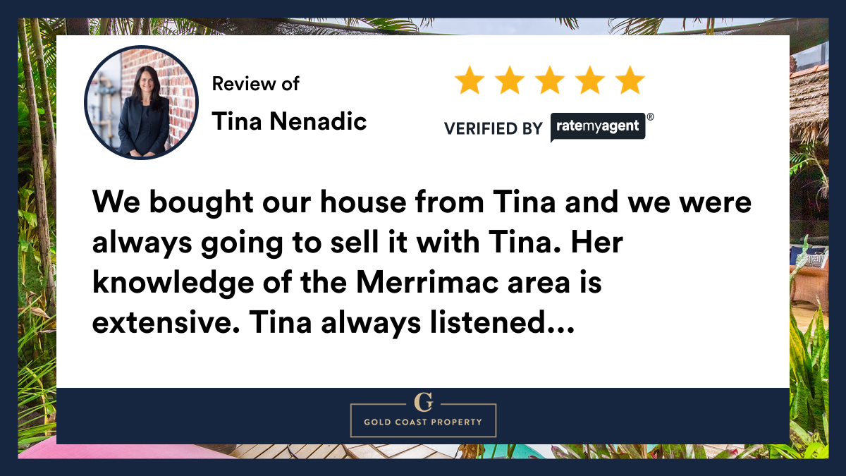 TinaNenadic's tweet photo. My latest RateMyAgent review in Merrimac
https://t.co/DNFVWVn41l

...
#ratemyagent #realestate #Gold_Coast_Property_Sales_and_Rentals https://t.co/qKhcFa4sqL