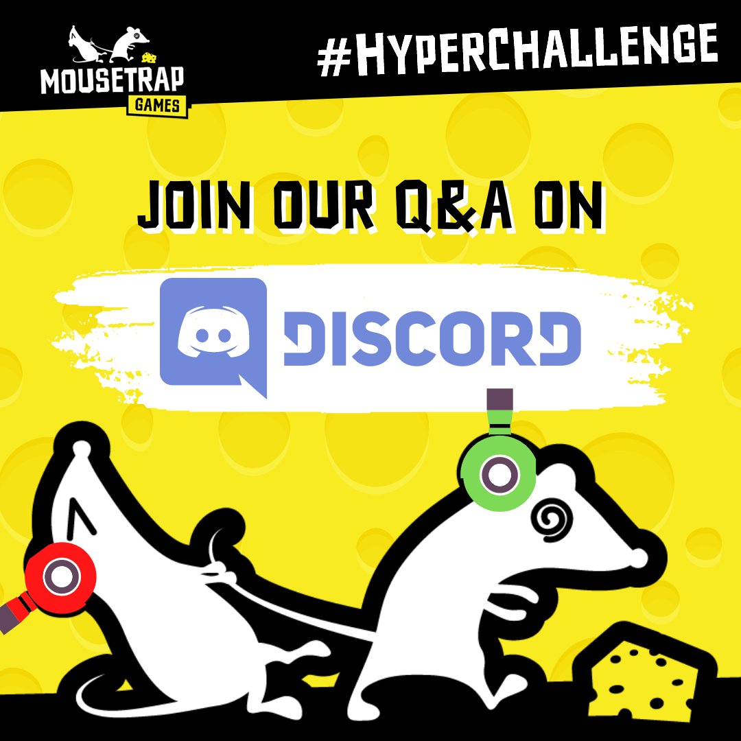 MousetrapG's tweet photo. We're planning a Q&amp;A 📣 - it won't be only about #hypercasual games!

⏰ Tomorrow (13.10) at 6 PM CEST.

Our Q&amp;A will be as loose &amp; friendly as possible. Don't be shy, come say hi! 👋

🎧 Join #HyperChallenge @discord event: https://t.co/s2P6RPuudk

#Gaming #GameDev 

[1/2] https://t.co/YbVWvmoyuu