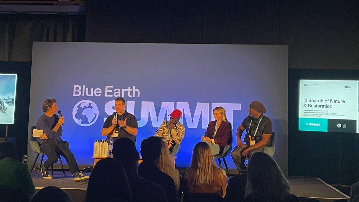 BlueEarthSummit's tweet photo. "Why is nature the countryside? It's all around us."
David Lindo, aka @urbanbirder during our panel session on Nature & Restoration.
#blueearthsummit #blueearth #BESSUMMIT22 #BES2022 #urbanbirding #rewilding https://t.co/A7OnCmZldc