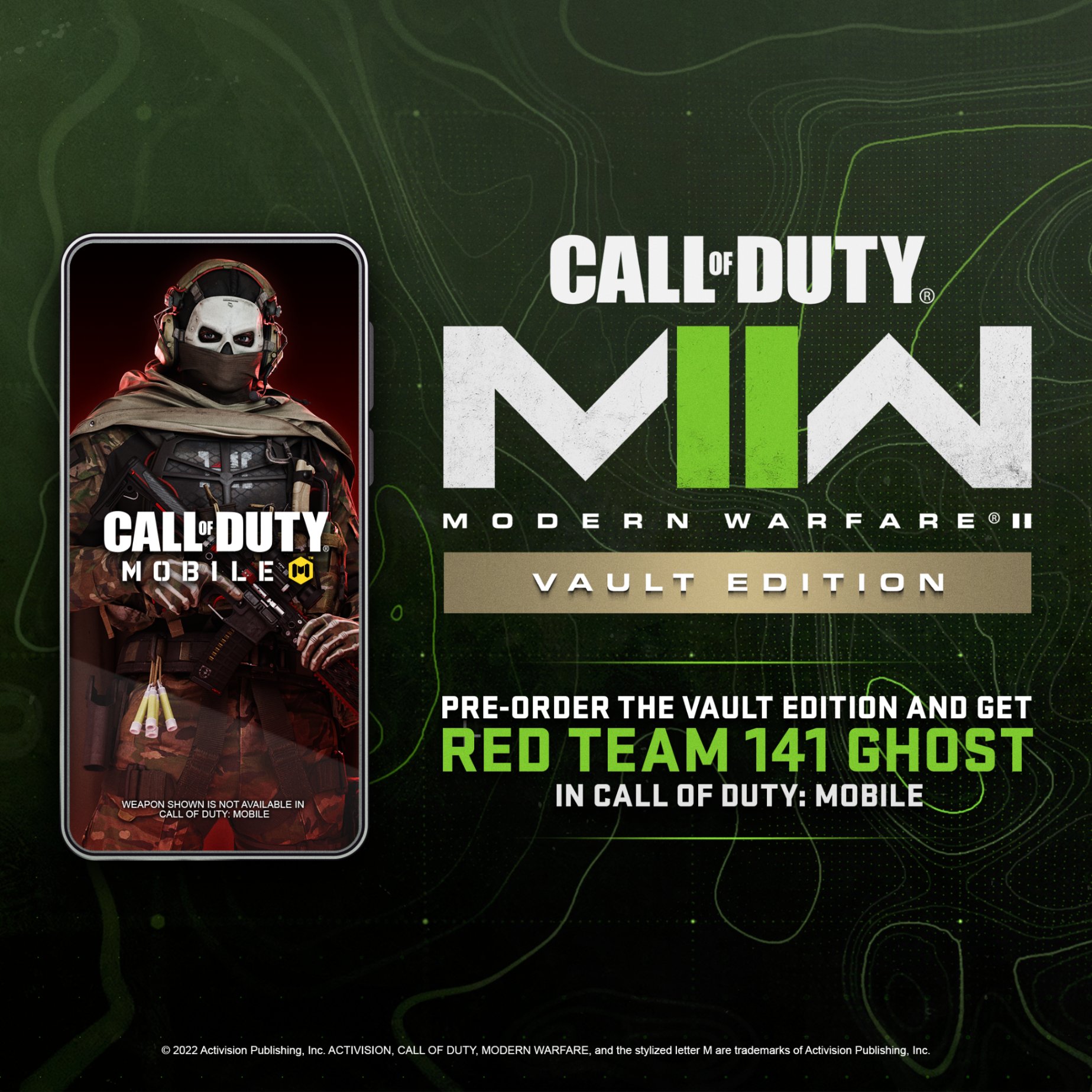 Get Ghost in Call of Duty®: Mobile by Preordering the Call of Duty®: Modern  Warfare® II Vault Edition