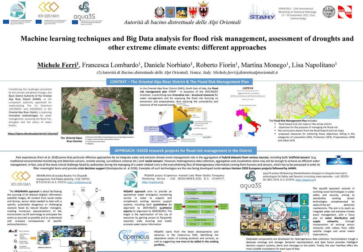 <a href="/aqua3seu/">aqua3S</a> was presented at the 12th STAHY2022 workshop, held on September 17-20 at Chia, in Sardinia (Italy) to contribute to new approaches and methods for hydrological applications. You can check the aqua3S abstract here: lnkd.in/eRBDPna3