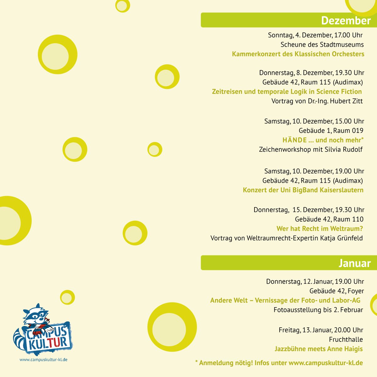 CampusKultur's tweet photo. Unser neues Programm ist da!🥳
Weitere Infos 👉🏻 https://t.co/13WQVIXakY

#campuskulturkl #tukaiserslautern #kaiserslautern #neuesprogramm #anderewelten https://t.co/exJ0lw8mwl