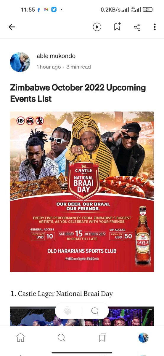 VarisyncP's tweet image. Zim October Upcoming Events

We have posted Events to happen in this month of October 

check the link below, you might find an event that might interest you and want to attend. 

link.medium.com/JtBPxgBP3tb

#varisyncplanners
#eventmarketing
#zimevents
#mediumwriters