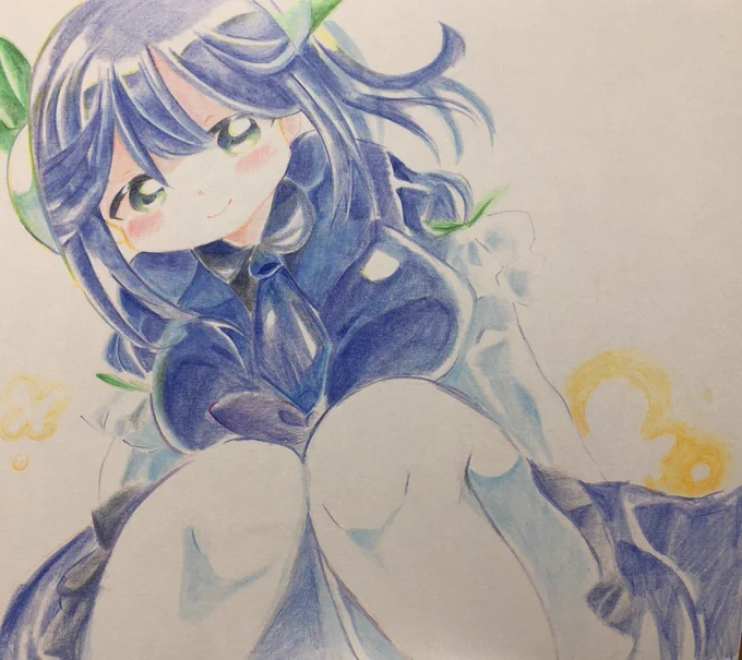 フォルダ生理してて懐かしくなったので過去に描いた色紙などの色鉛筆絵〜