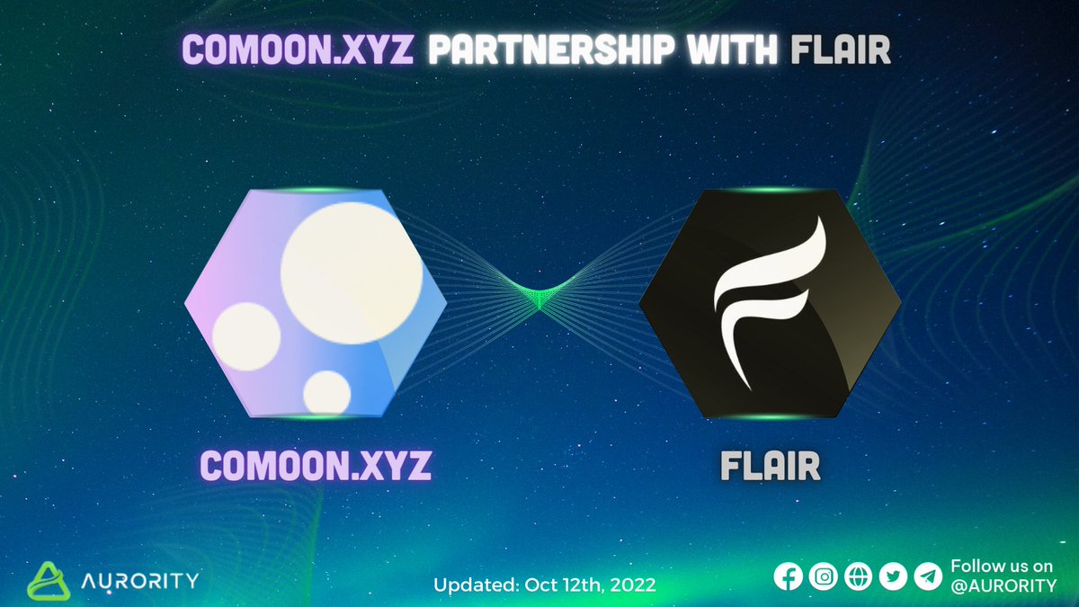 Aurority_com's tweet photo. 📢@comoon_xyz partner with @FlairSDK
🚀Launch your dApp or #GameFi project using #FlairSDK's configurable smart contracts With easy #SDK/#API and #comoon's analytics platform to gain insights about your community
👉Building on: https://t.co/PGtKRp5Ao6
#Aurora #Aurority $AURORA https://t.co/TX664XLHHn