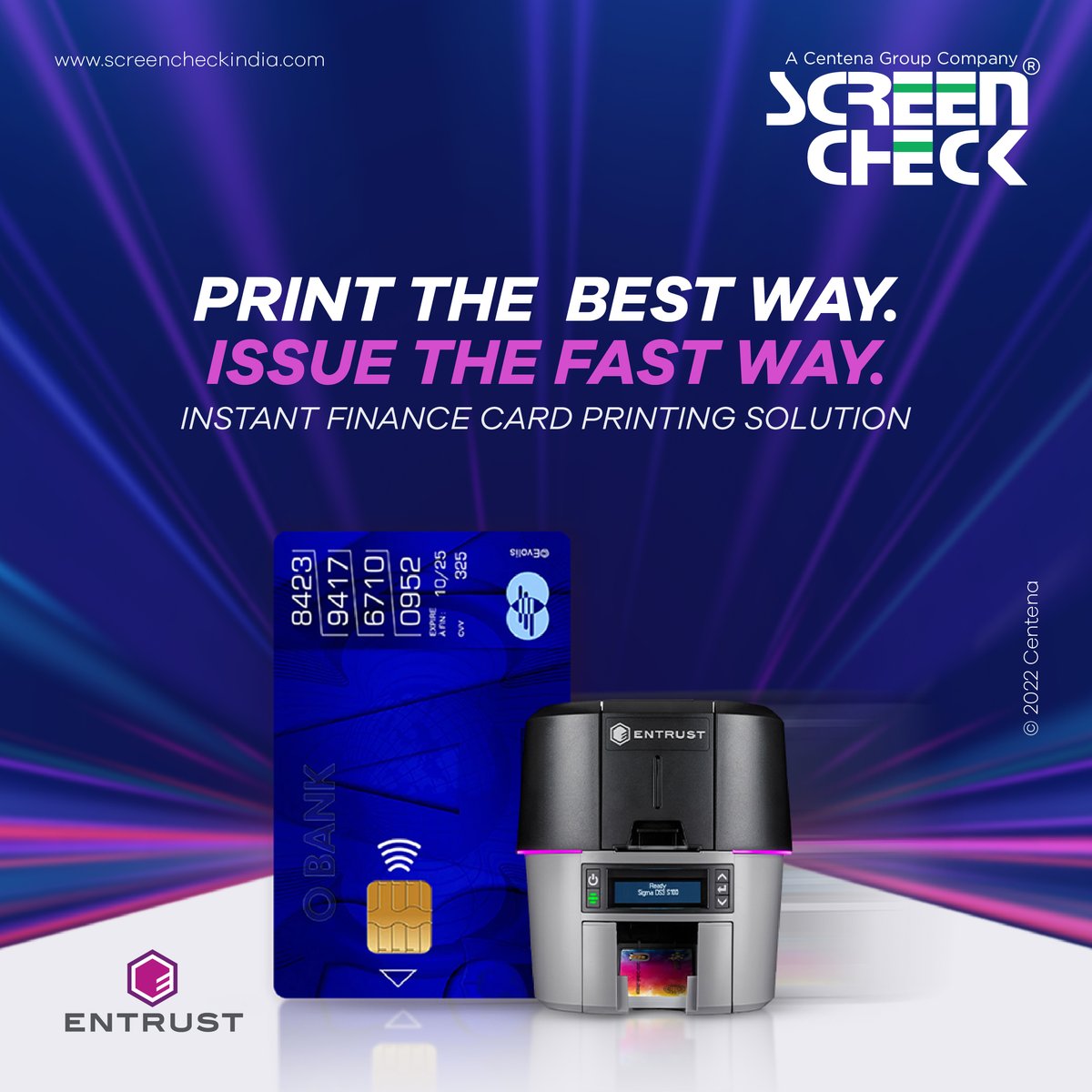 ScreencheckInd's tweet image. Print hundreds of high-quality cards in an hour with Entrust Sigma DS4 financial card printer.

Get Quote: lnkd.in/dp82_Y8

#idcardprinters #idcardprintersindia #entrust #sigmads4 #sigmacardprinter #identitycard #entrustprinters #smartcards #screencheckindia #centenagroup