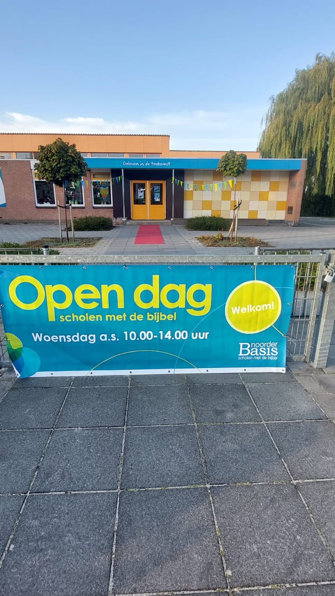 Wij zijn er klaar voor!

Open dag bij basisschool Futura- School met de Bijbel van 10:00 tot 14:00.
De koffie staat klaar, tot zo!

Gaat het niet lukken? Goed nieuws! Vanavond zijn we er ook van 19:30 tot 21:00! NoorderBasis