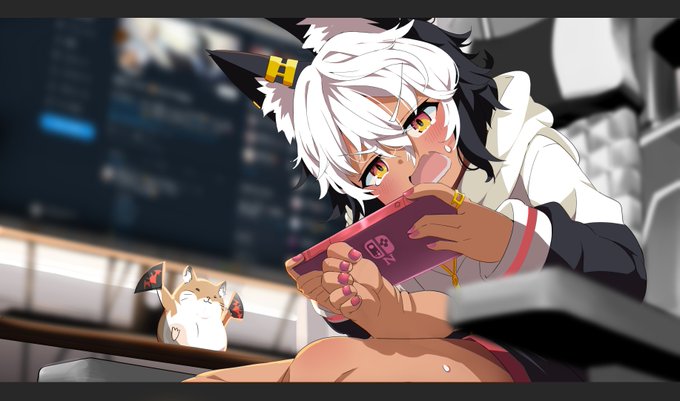 スケブ納品完了‐!ありがとうございましたー
「ゲームをしていて倒されそうになって涙目で焦っている姿をお願いしたいです」とのことで焦ってる感じになりましたー!
また衣装も部屋ぎっぽく描いてみましたー 