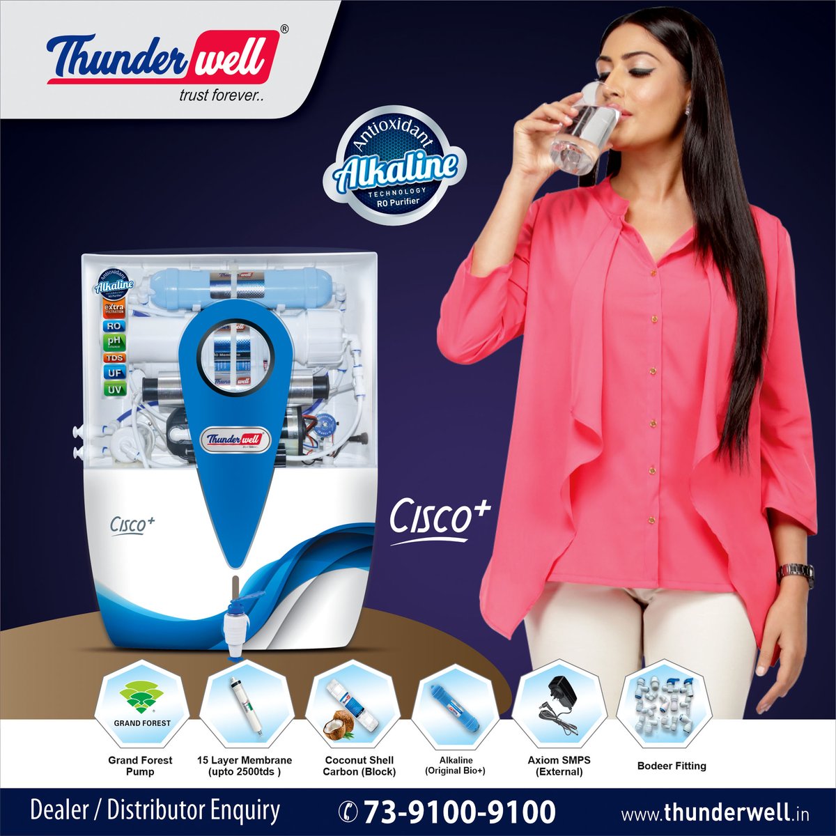 thunderwellro's tweet photo. Switch to the best quality water purifier for better purification. 

Thunderwell presenting Cisco+ RO Water Purifier. We use the best quality material that provides mineral-rich water to you. https://t.co/WdBBgVjRUa