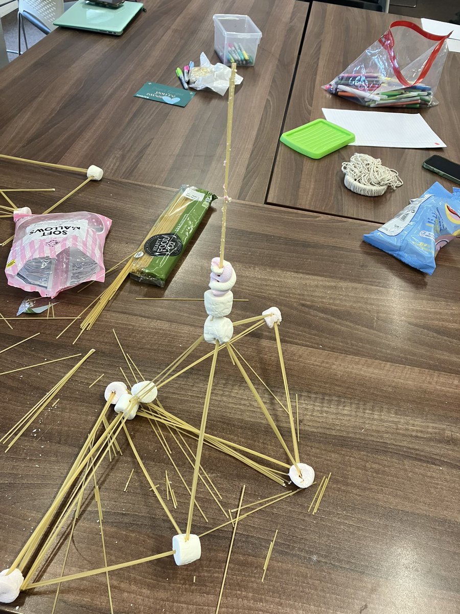 NextGenAmbass's tweet photo. Some amazing towers made by the students @themixstowmarket today! #teamwork #socialcarevalues #nhsvalues https://t.co/oRPgev9PzE