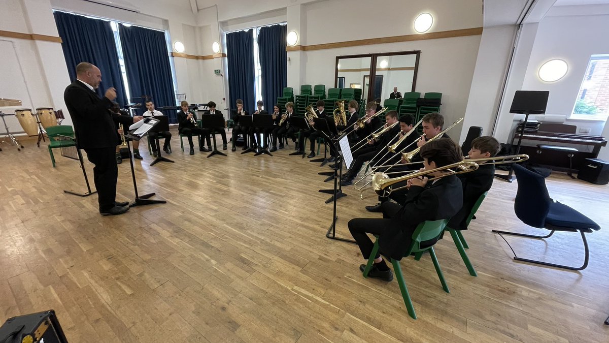 twbsmusic's tweet photo. Our new brass band @TWBS Thanks to Rob from @BMaestros for starting this group and leading it for us! https://t.co/R7Vg90wL2T
