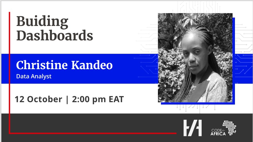Code4Africa's tweet photo. TODAYποΈ Building dashboards with gSheets π¨πΎβπ»
Join @CKandeo, data analyst and statistician at @Code4Africa, at this month's ββ#HacksHackers π°πͺπΊπ¬πΉπΏ East Africa meetup to learn interesting tricks to build dashboards with your data.
β° 12 Oct, 2 pm EAT
π» https://t.co/xwfGcRfDyf https://t.co/YV1q0ncofu