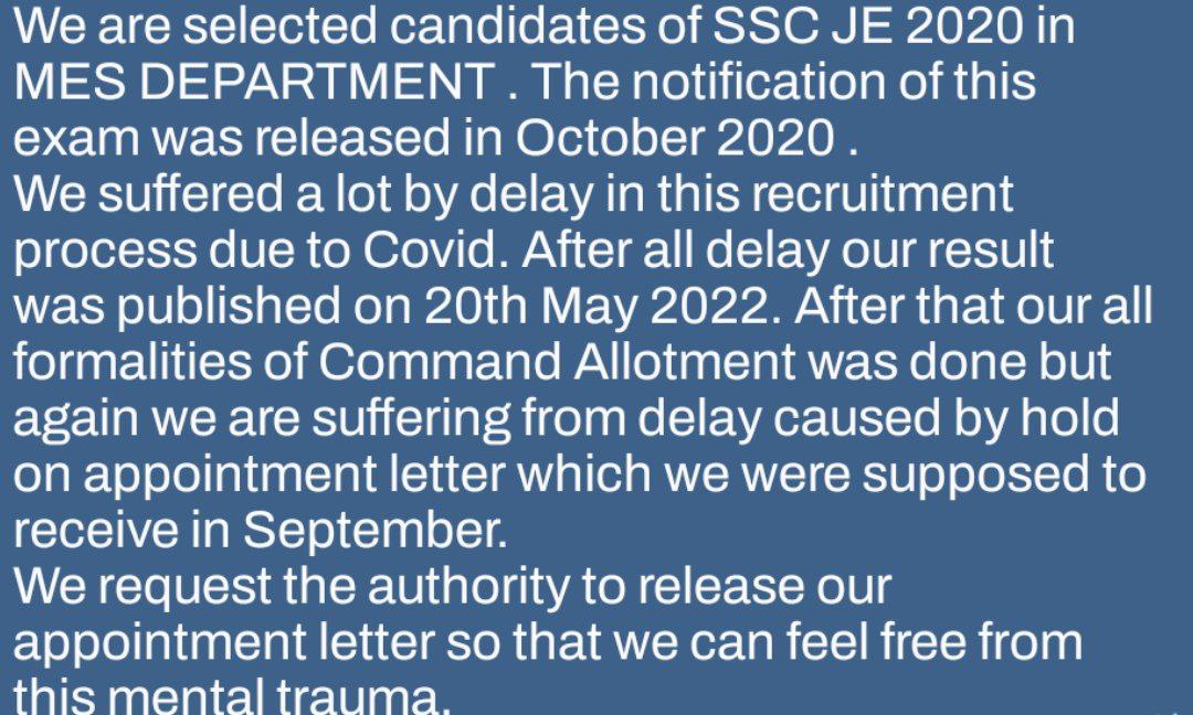 rakeshk751998's tweet photo. Give us our Right. ISSUE JOINING LETTERS ASAP
#release_joining_letters_today
#modi_ji_joining_ka_button_dabao
#BharatJodoForJobs
@narendramodi @PMOIndia @rajnathsingh @DoPTGoI @drjitendrasingh @RahulGandhi  @ArvindKejriwal  
@aajtak https://t.co/gO4YflSNpq