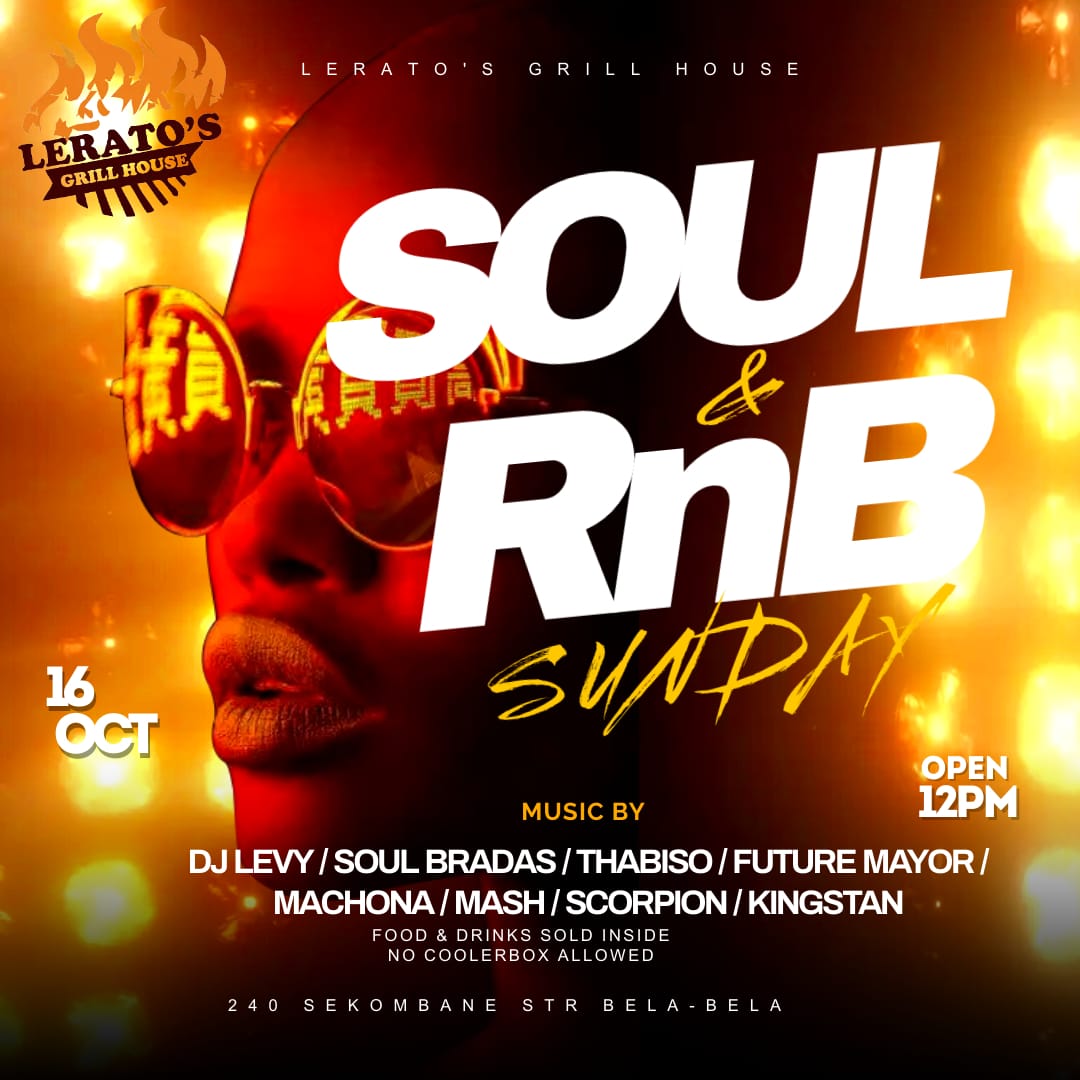 Joe23_kale's tweet photo. SoulBradas doing Lerato's Grillhouse this coming Sunday ✌❤ https://t.co/i03OsVFLvg