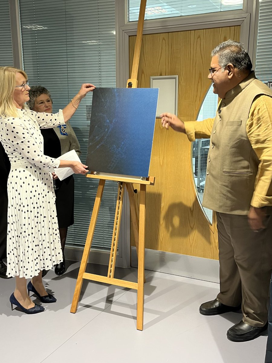 UniofBradford's tweet photo. We welcome Dr Venkata 'Murthy' Renduchintala on campus to officially open the Bradford-Renduchintala Centre for Space AI 👏 #TeamBradford https://t.co/cCQGFRY9XI