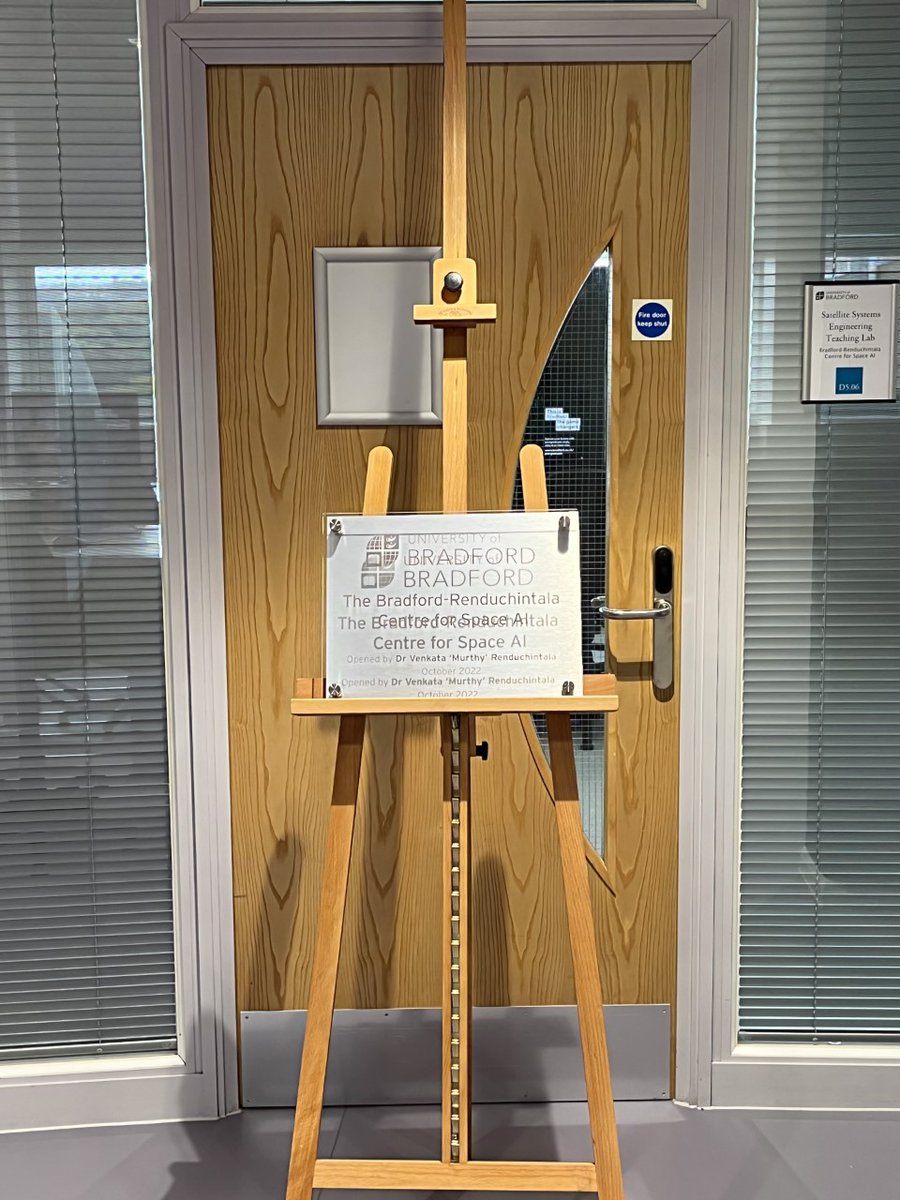 UniofBradford's tweet photo. We welcome Dr Venkata 'Murthy' Renduchintala on campus to officially open the Bradford-Renduchintala Centre for Space AI 👏 #TeamBradford https://t.co/cCQGFRY9XI