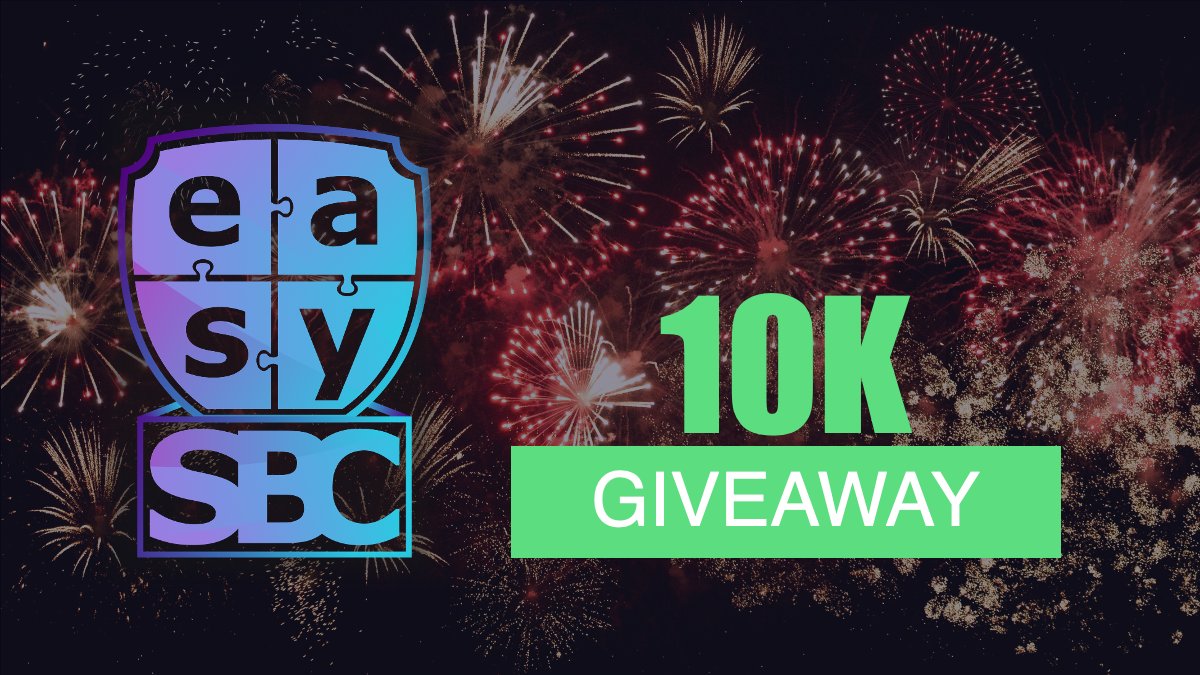 easysbc's tweet photo. 🤯 10K GIVEAWAY 🤯

We celebrate 10K followers by giving out 10 x Elite subscriptions for all of FIFA23!

With Elite, our AI makes SBC solutions that
🤖Use players from your own club
🤖Prioritize untradeables
🤖And much more

Enter
1️⃣Follow @easysbc
2️⃣Like and RT

Ends Sunday 8PM https://t.co/1wR31GW9LH