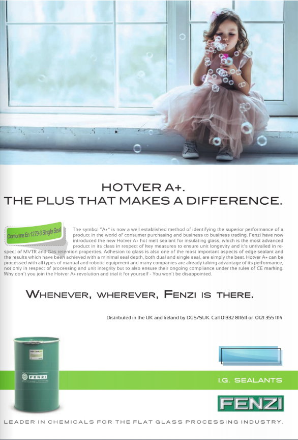 We are proud to be the exclusive UK distributor for Fenzi Hotver A+. This is the most advanced sealant for insulating glass ensuring unit longevity  &amp; unrivalled MTVR &amp; Gas retention. Can be used with both manual and robotic equipment for ease of application &amp; business needs.