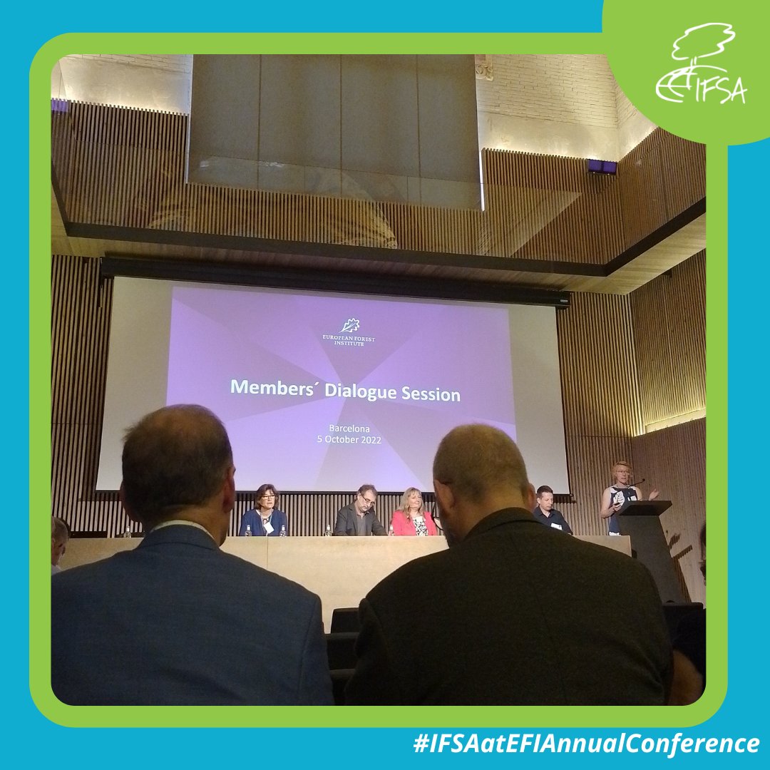 On October 4-8, the European Forest Institute held its Annual Conference in Barcelona, Spain - the first physical one since the Covid-19 pandemic. Since EFI is one of IFSA's partners, the association is also present at the event. #IFSAatEFIAnnualConference #ifsadotnet