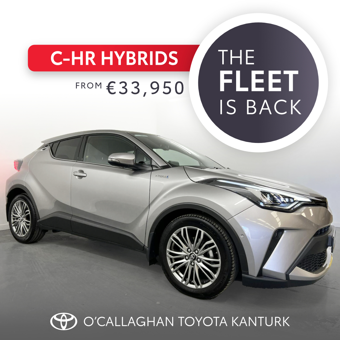 ToyotaKanturk's tweet photo. Start your electric journey in our nearly new Toyota Hybrids from €23,950

Up to 10 years warranty and tailored monthly Finance Packages available. Drop into us for more information or call 029 50035 https://t.co/eaI90WTOAO

#thefleetisback #fleetcars #nearlynewcars https://t.co/YXoJTSJqSf