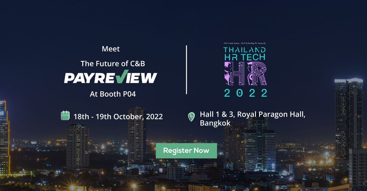Pay_Review's tweet photo. Hello, Bangkok!

Let's talk Compensation &amp; Benefits!

Meet PayReview at PMAT Thailand HR Tech 2022 - the largest HR &amp; Tech Forum in the region on October 18th &amp; 19th at Royal Paragon Hall. https://t.co/Fuc30QHsKh