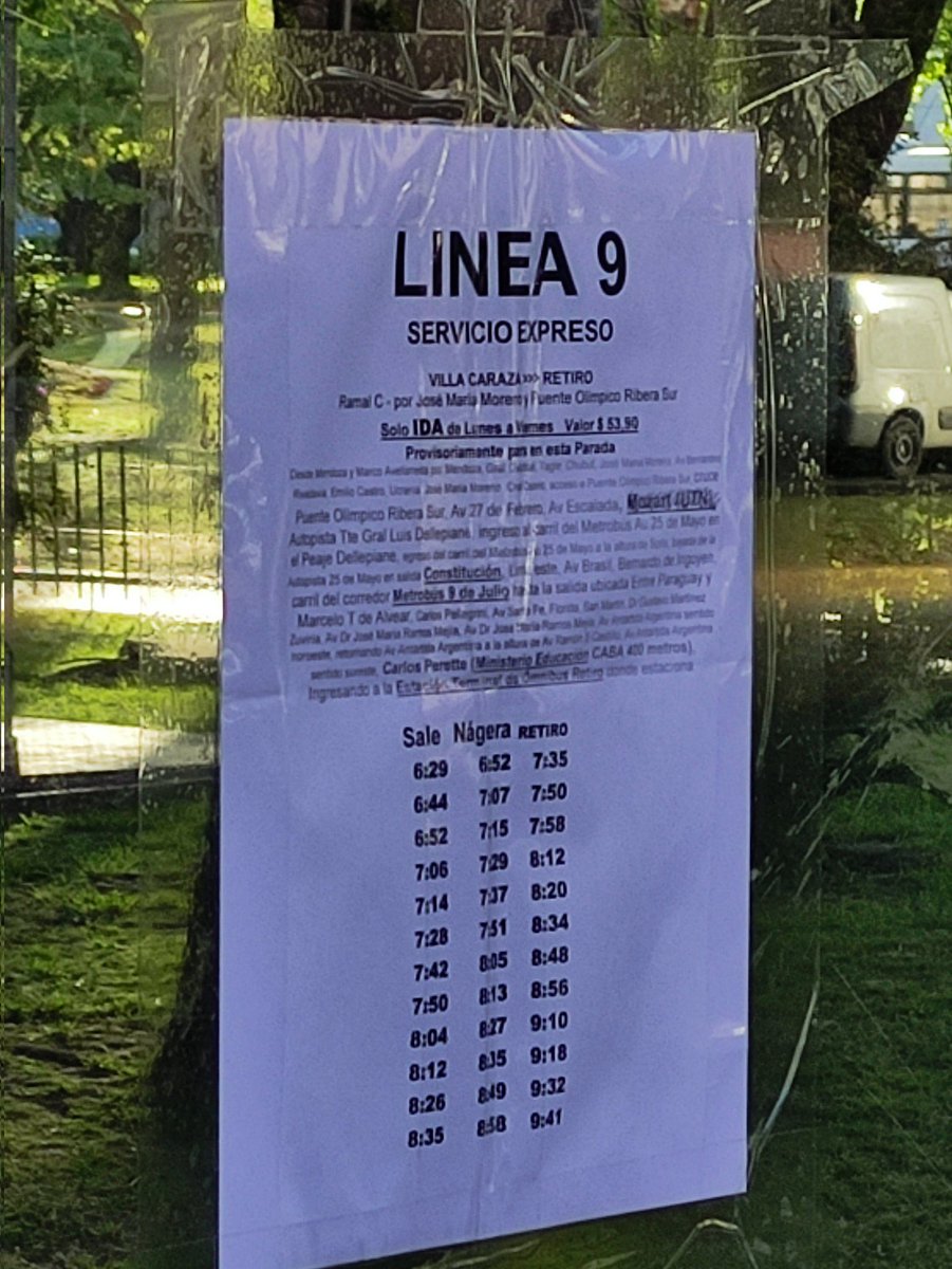 mfernandezradio's tweet photo. INFORMACIÓN IMPORTANTE: línea 9 expreso a Retiro, por obras en la subida Mozart (UTN) se usa provisoriamente la parada de línea 50, 114 y 47, sobre Av. Escalada, en el Barrio Nagera. Posteriormente sube a la autopista. https://t.co/VbHhghJZ2g