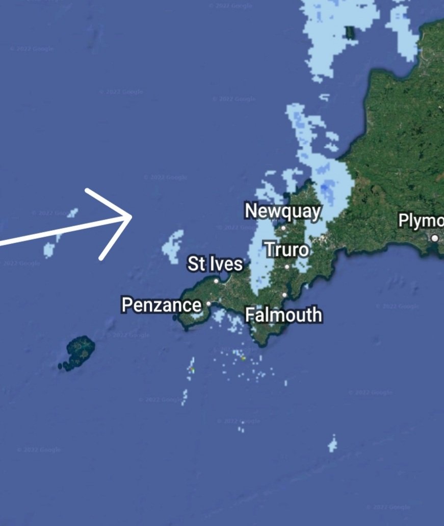 KWTWeather's tweet photo. Good afternoon.

Looks like we have some mizzle around. Just incase you have washing on the line.

Radar 11:43
Image Courtesy of Netweather. 

Take care,
Penny,
KWT
#mizzle #cornwallweather #weather #kernow https://t.co/vhZG0ZGHLy