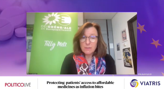 AidanFrySTADA's tweet photo. Tilly Metz MEP at @LivePOLITICO event on patient access to medicines: "Something needs to change. We need to rethink to prevent shortages."  #ProtectingMedicines https://t.co/qAMAQ6wCon