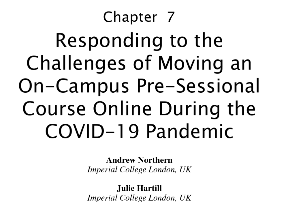 imperialenglish's tweet photo. 📚📚 just published: What did we learn by moving teaching online? Julie and Andrew from CfAE reflect on the unexpected affordances for teachers and learners from moving to online teaching.
#CfAE #Research

Read here: https://t.co/G9HNYE7UYv https://t.co/Pbi46W68Bd