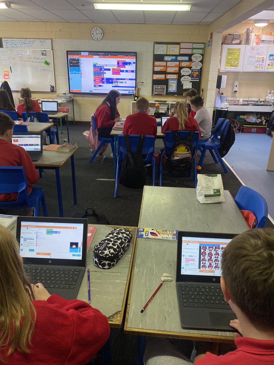 TalbotSenior's tweet image. Coding and creating arcade games using @MSMakeCode @MS_eduIRL in Mr Moore’s 5th Class @PDST_TechinEd @PDSTcs @CodeWeekEU @CodeWeekIRL #welovecode