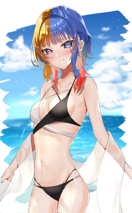 水着 #イラスト #創作 