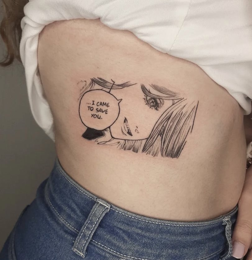 thrnsoflove's tweet photo. Sigo con el hype del primer episodio de Chainsaw Man, así que me parece super super importante enseñar uno de mis tatuajes favoritos. Mi Powa ❤️‍🩹 #chainsawman https://t.co/kIUBUDHedy