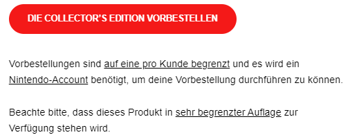 Ultimate_Ghreak's tweet photo. Wäre eigentlich nur fair, wenn sie nicht limitiert wäre und nachproduziert werden könnte...
Es ist eine Collector's Edition, das muss nicht gleich limitert sein.
#Nintendo #Serverausfall #Xenoblade #chronicles https://t.co/cg77emXHpg