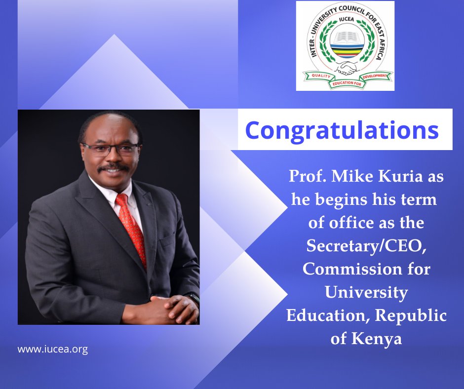 IUCEA on Twitter "Congratulations to Prof. Mike Kuria MIKEKURIA as he