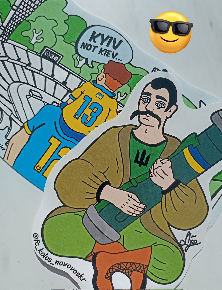 UkroArt's tweet photo. Добрий день ✊💛💙 Тримаймось та боремось 😊🦾 Традиційно... при бажанні отримати патріотичні стікери поштою - пишіть;) 💌🇺🇦 #УкрТві #Джавелін #КозакМамай #Україна #Kyiv #KyivNotKiev #MapOfUkraine #Ukraine #Ukrainians #FollowUkrainian #GloryToUkraine #Ukr #RussiaIsaTerrorisstate https://t.co/fxWp6hhm9R