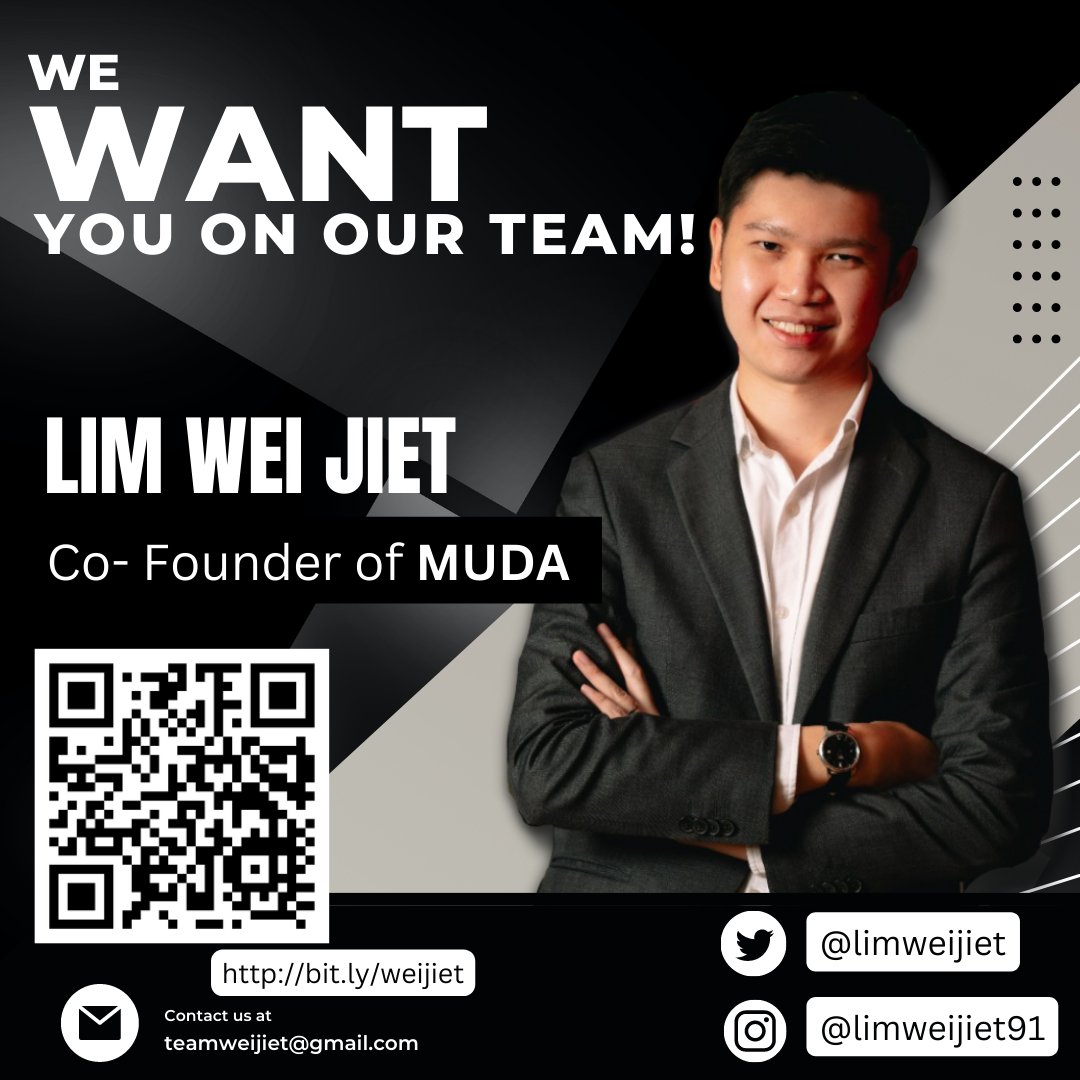 lim_weijiet's tweet photo. As GE15 looms, I humbly invite anyone interested to join my team. 

I, like many of you, want bold progressive changes to our education, economy, people &amp; environment. 

I'm trying to do my part. And I need all the help I can get. 

Register here: https://t.co/d6U7nbD2IJ https://t.co/AaJ5DcIc1z