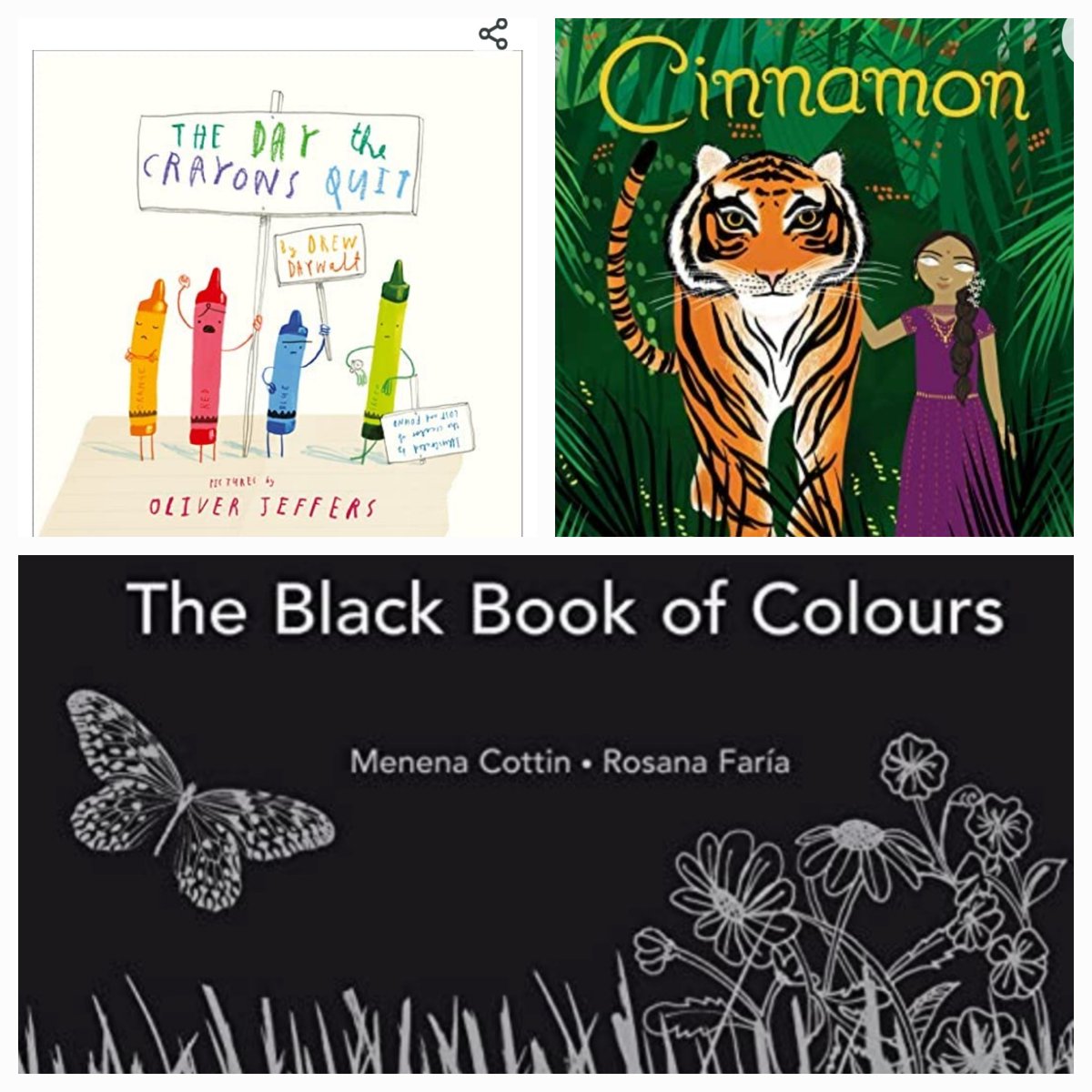 hiasenglish's tweet photo. We love a good combination of parallel/linked texts! The vivid, powerful descriptions of colours in Colour of Hope are great WAGOLLs to describe colours from Black Book of Colour to a blind child. For the colours the crayons produce. Or for the blind princess in Cinnamon. https://t.co/W3DaXzrJ59